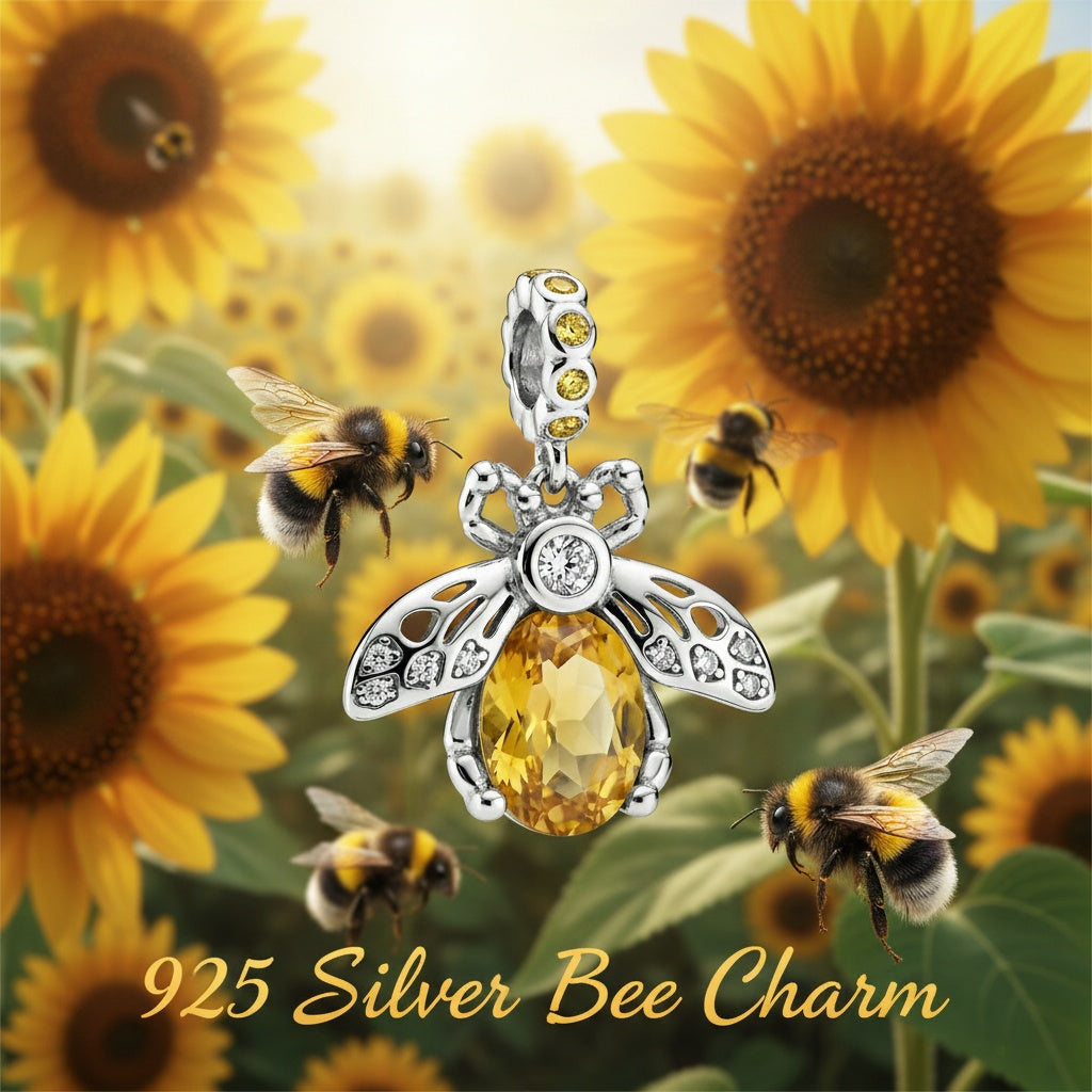 CZ Bee Dangle Charm – zircon earrings