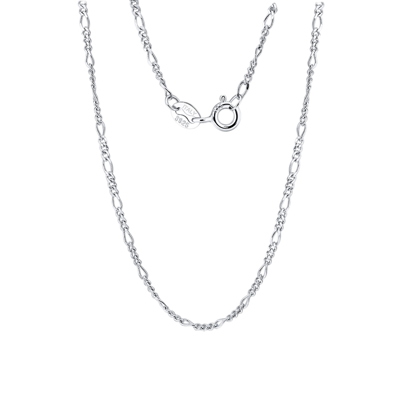 Durable Italian Figaro Chain Necklace – sterling silver necklace