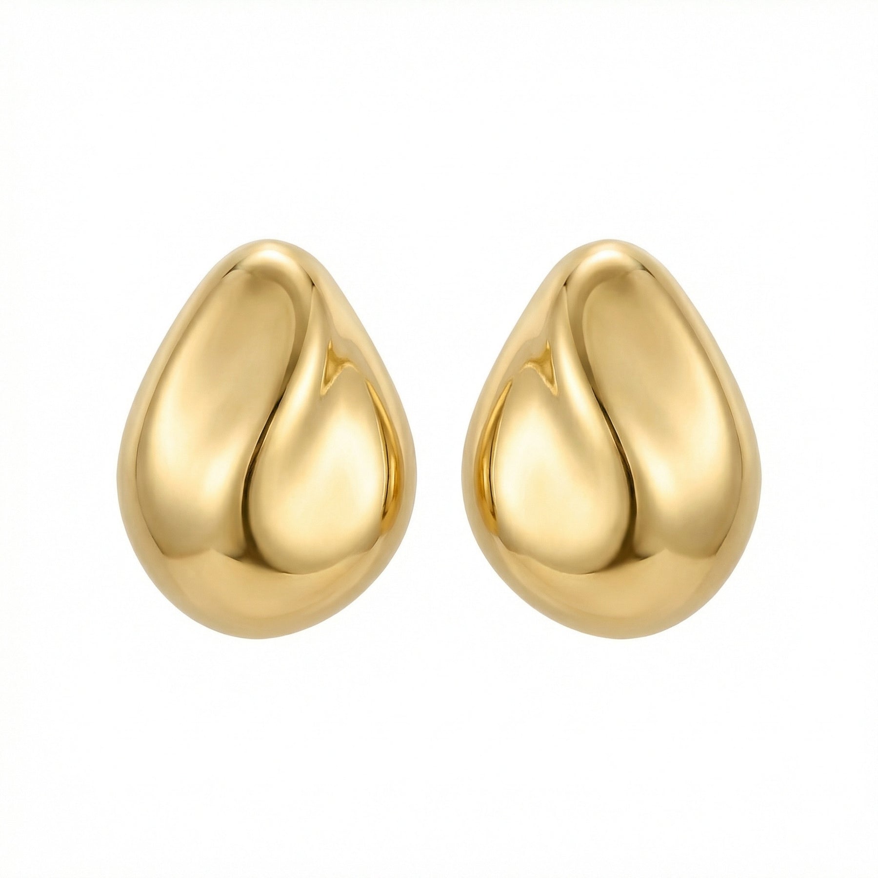 Minimalist Teardrop Stud Earrings – sterling silver earrings