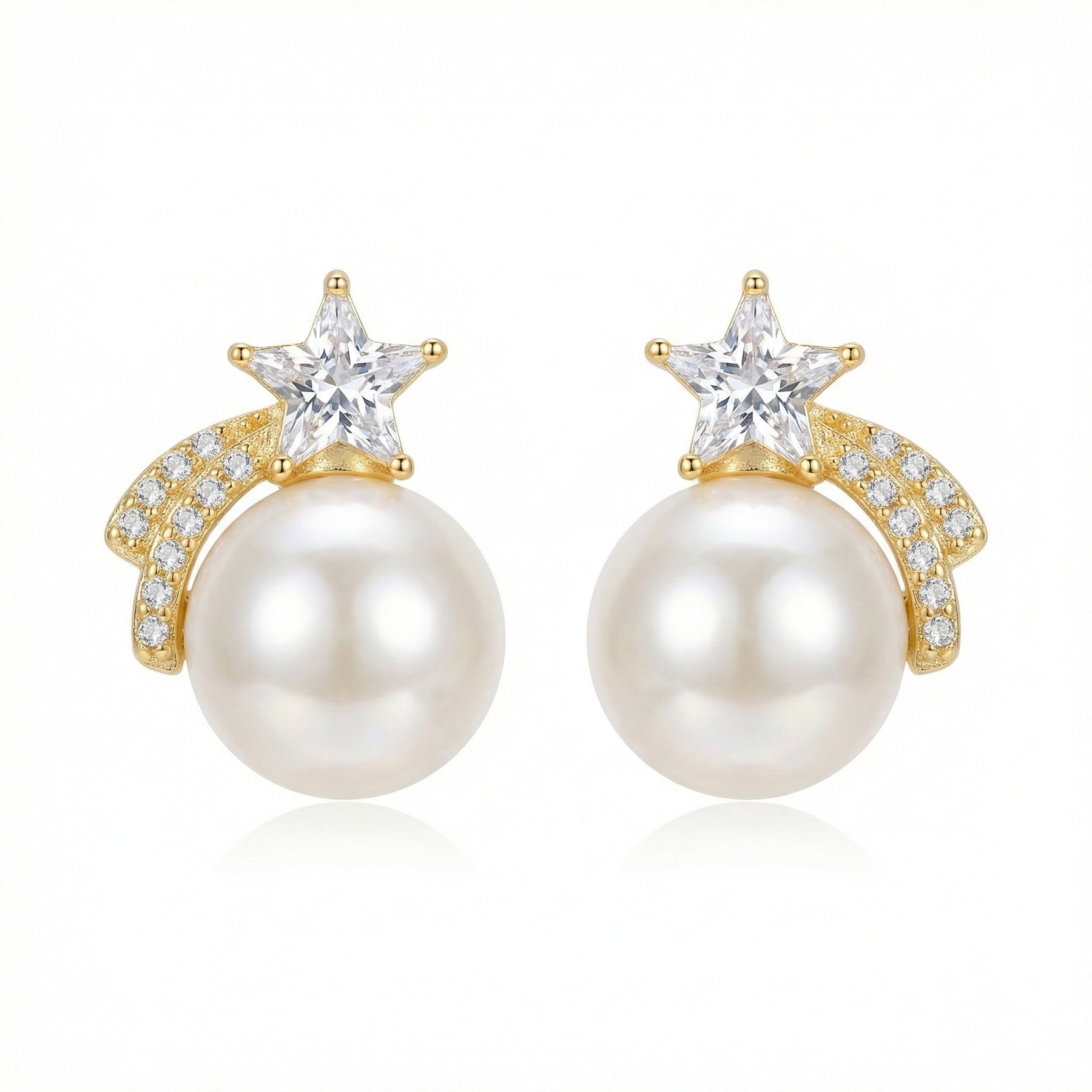 Pearl Shooting Star Stud Earrings – pearl earrings