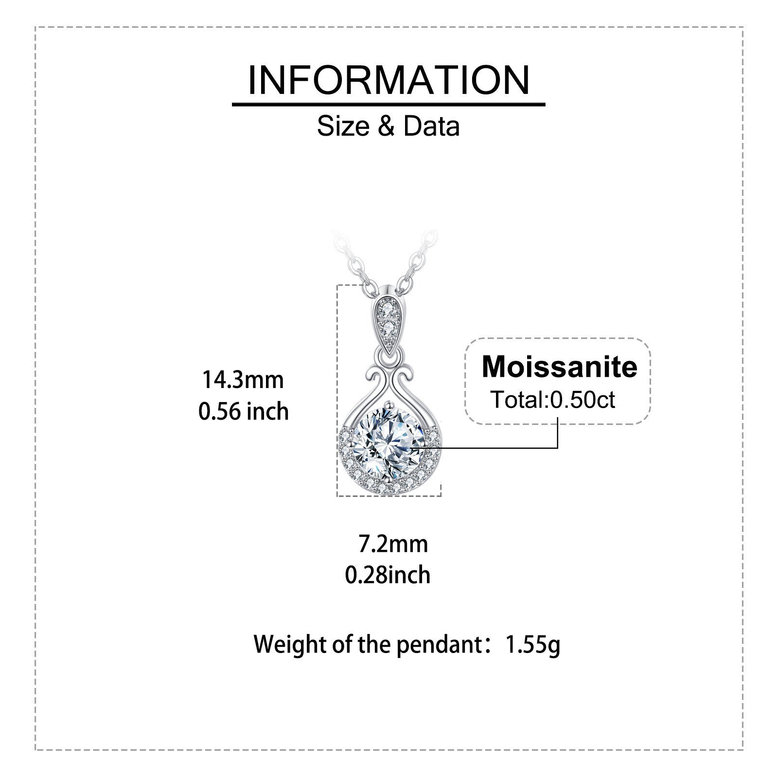 Sparkling stone Teardrop Pendant Necklace – sparkling stone necklace, styling detail
