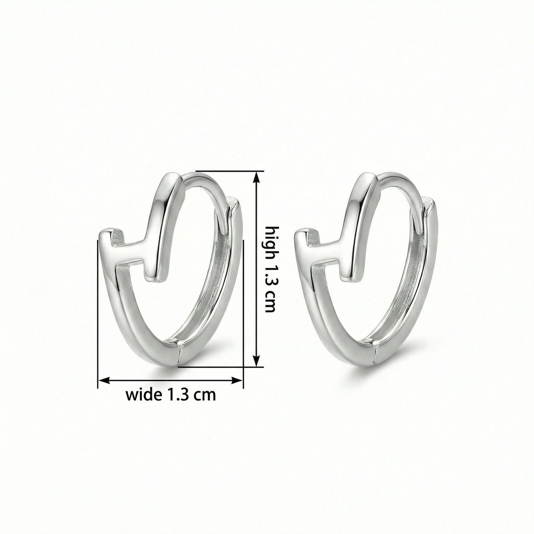 Lightning Bolt Huggie Hoop Earrings – sterling silver earrings