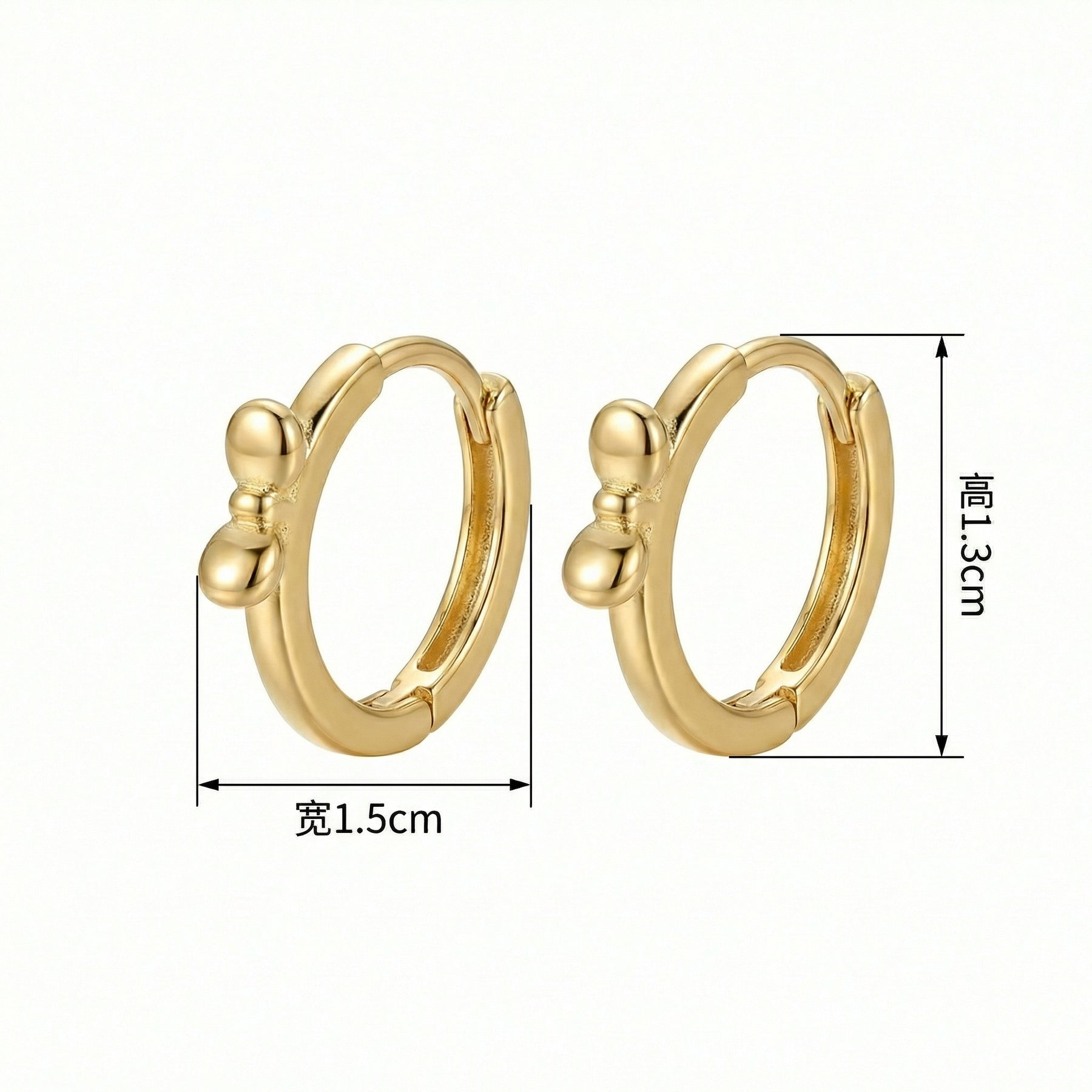 Bowknot Huggie Hoop Earrings – sterling silver earrings