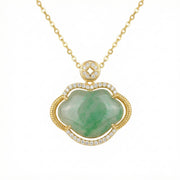 Jadeite Ruyi Motif Pendant Necklace – jade necklace