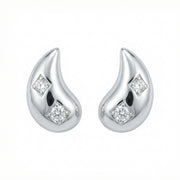 Silver Teardrop Stud Earrings – sterling silver earrings