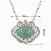 Green Jade Cloud Ruyi Necklace – jade necklace