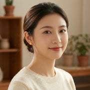 Fortune Pouch Fu Blessing Studs – sterling silver earrings