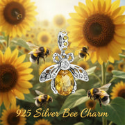 CZ Bee Dangle Charm – zircon earrings