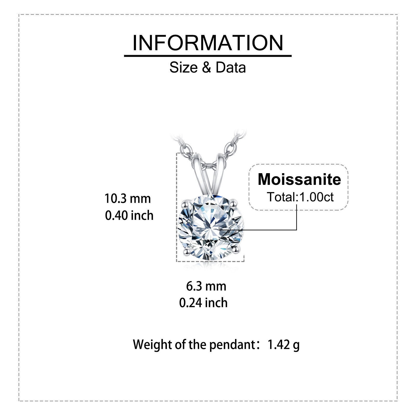 Solitaire Sparkling stone Pendant Necklace – sparkling stone necklace, styling detail