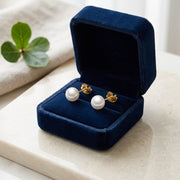 Classic Round Pearl Stud Earrings – pearl earrings