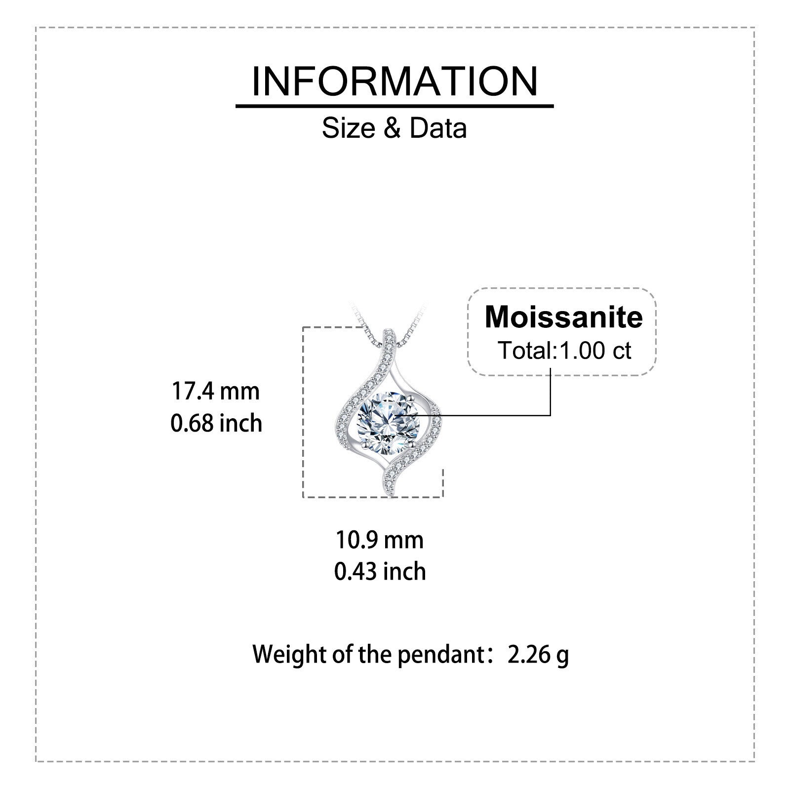 Twisted Sparkling stone Pendant Necklace – sparkling stone necklace, side detail
