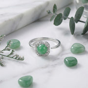 Open-Wrap Jadeite Cabochon Ring – jade ring
