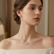 Butterfly Pendant Necklace, Pear-Cut Stones – sterling silver necklace