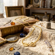 Gold-Plated Italian Rope Chain Necklace – gold-plated necklace, close-up