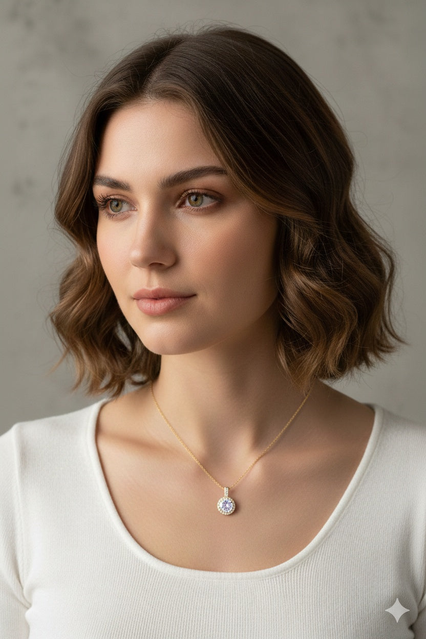 Stainless Steel Baguette Necklace – stainless steel necklace, front view