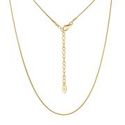 gold-plated Snake Chain Necklace – gold-plated necklace, front view