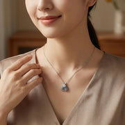 Grey Jade Elephant Pendant Necklace – jade necklace