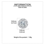 Floral Sparkling stone Stud Earrings – sparkling stone earrings, front view