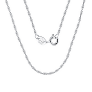 Twisted Rope Chain Necklace – sterling silver necklace