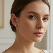 Rocking Horse Stud Earrings – sterling silver earrings, side detail