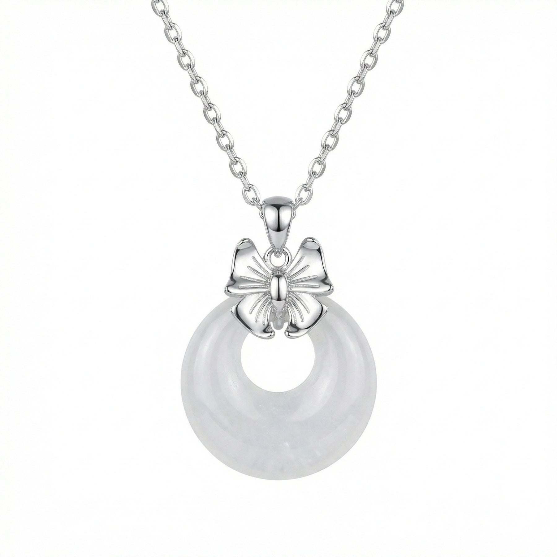 Butterfly Circle Jade Necklace – jade necklace