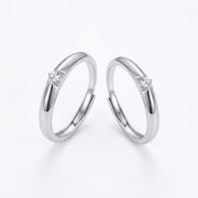 Minimalist Matching Couple Rings – sterling silver ring