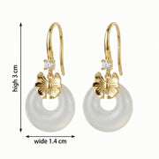 Bow Accent Drop Earrings – sterling silver earrings, close-up