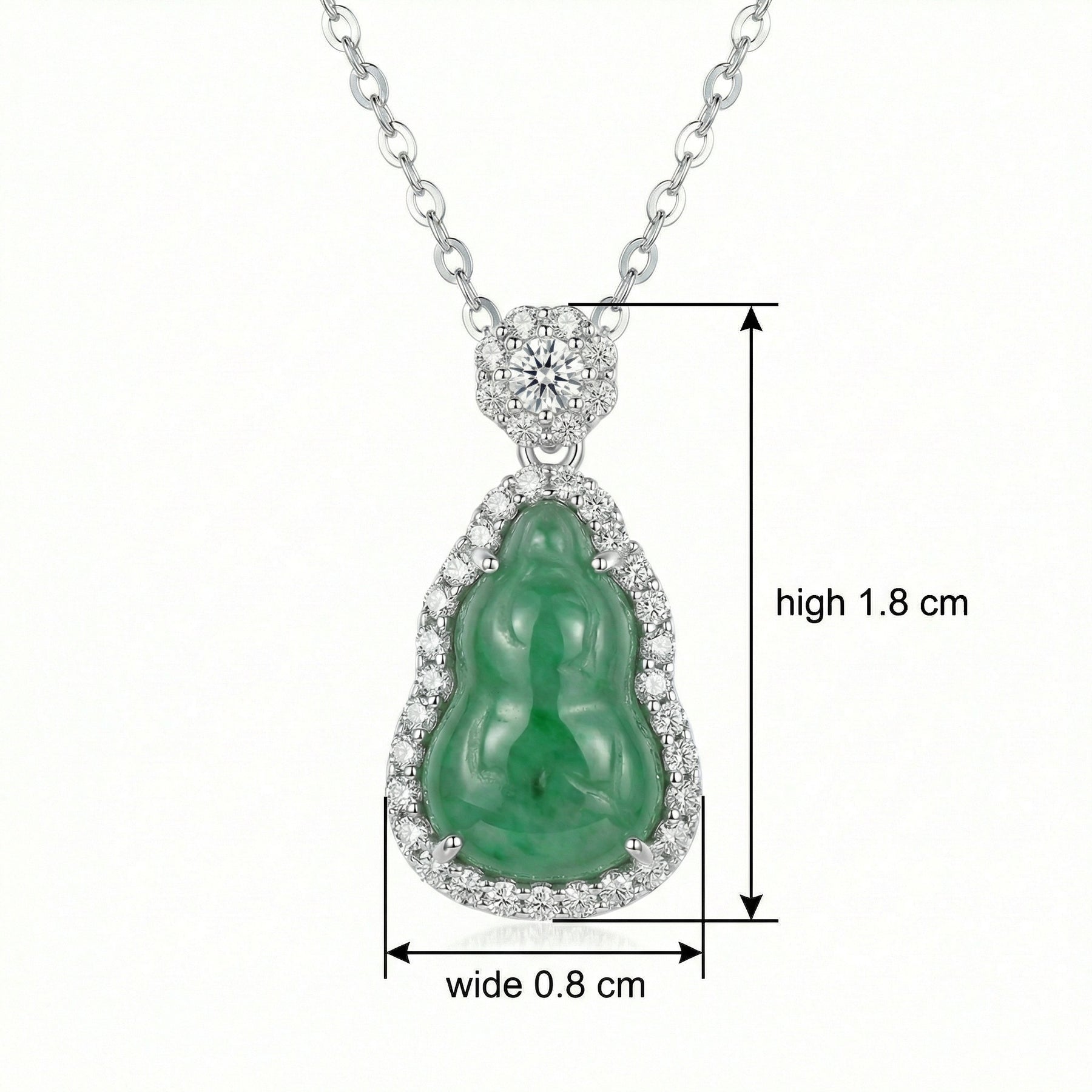 Jadeite Gourd Pendant Necklace – jade necklace