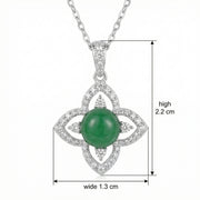 Jade Flower Pendant Necklace – jade necklace