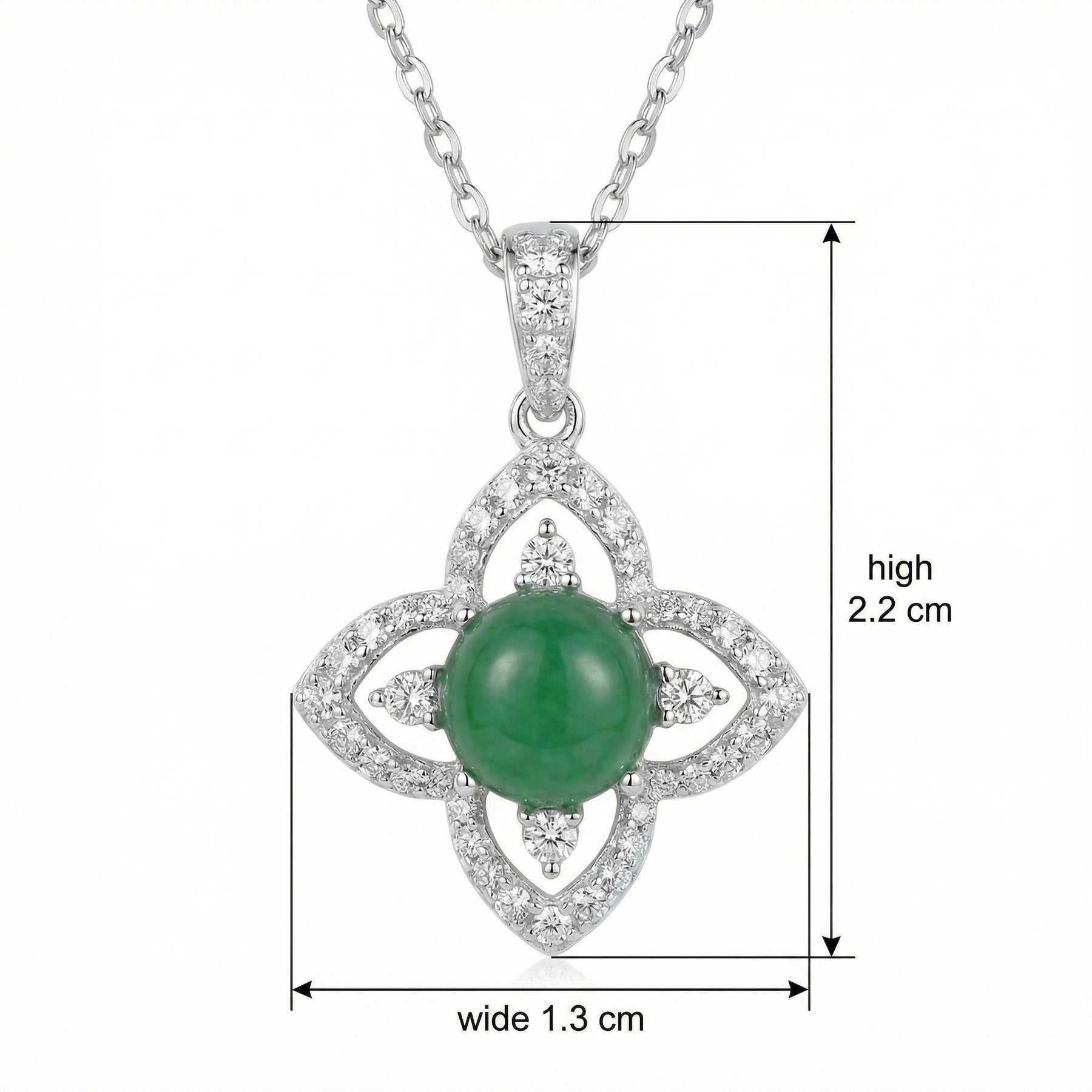 Jade Flower Pendant Necklace – jade necklace