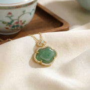 Jade Ruyi Longevity Lock Necklace – jade necklace, side detail