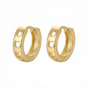 Teddy Bear Cutout Huggie Hoop Earrings – sterling silver earrings