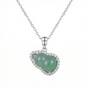Jadeite Ruyi Pendant Necklace – jade necklace, styling detail