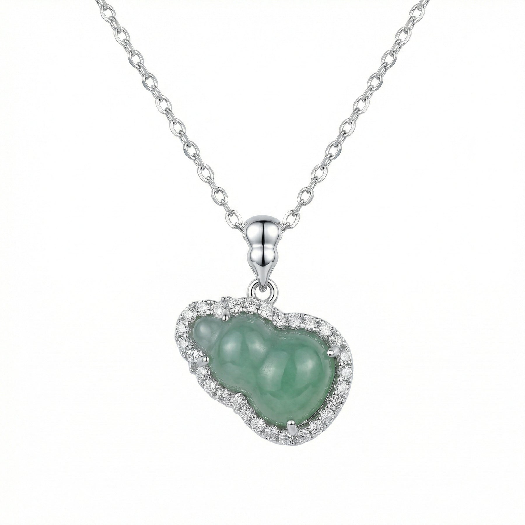 Jadeite Ruyi Pendant Necklace – jade necklace, styling detail
