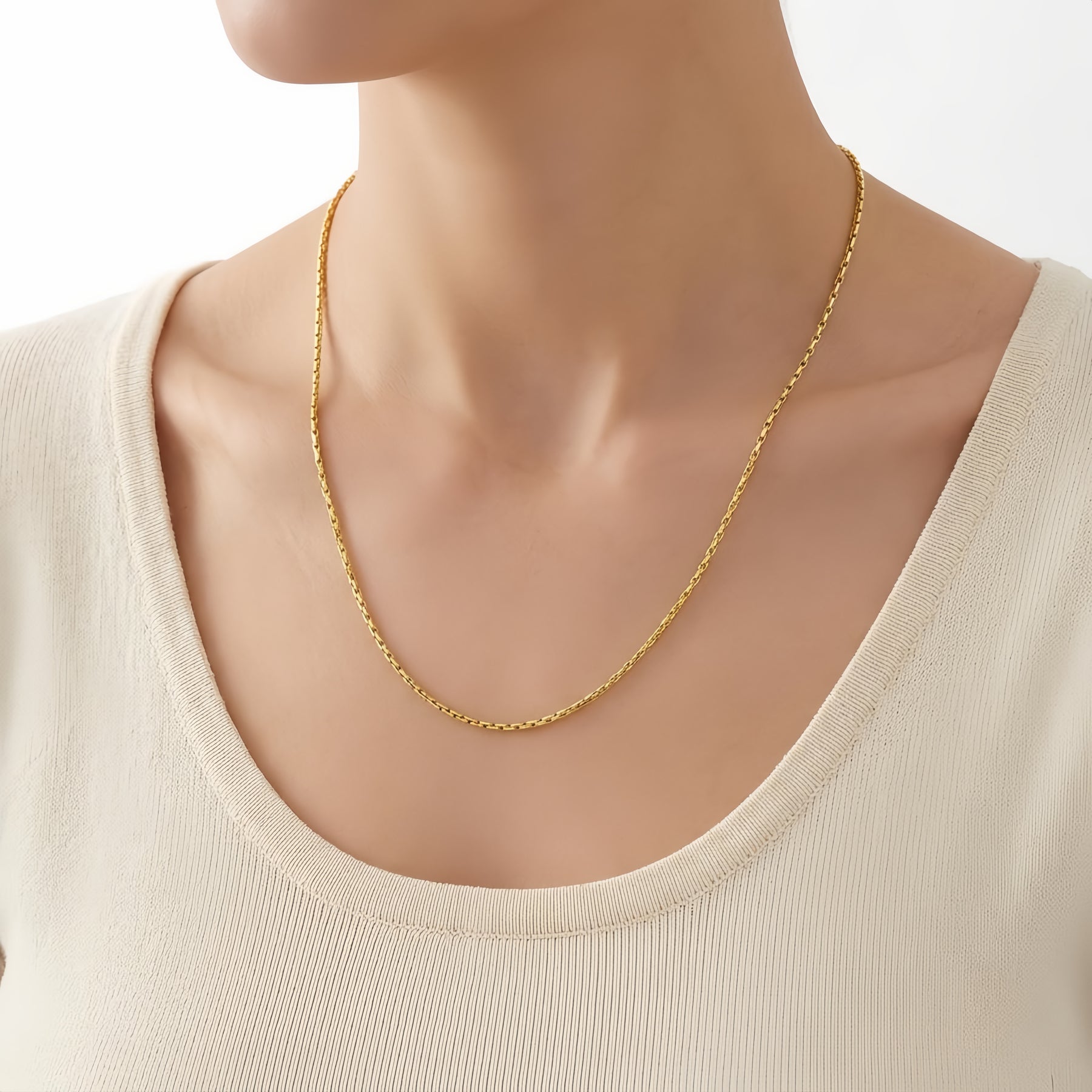 Delicate Italian Gold-Plated Chain – gold-plated necklace