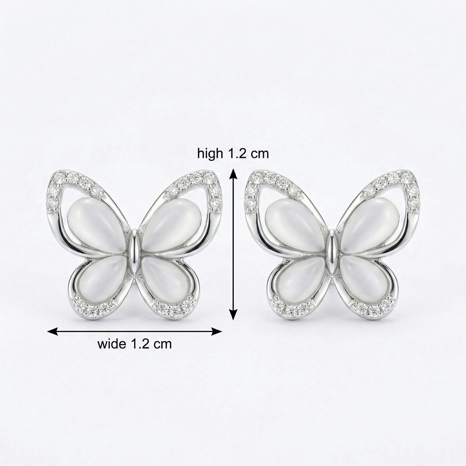 Mother-of-Pearl Butterfly Studs – mother-of-pearl earrings