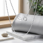 Italian Choker Necklace – sterling silver necklace, close-up