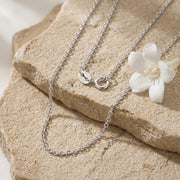 Italian Rolo Chain Necklace – sterling silver necklace