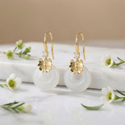 Bow Accent Drop Earrings – sterling silver earrings