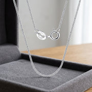 Italian Curb Chain Necklace – sterling silver necklace