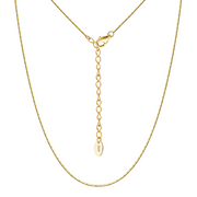 Gold-Plated Chain Necklace with Charm – gold-plated necklace, close-up