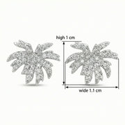 Shimmering Palm Tree Stud Earrings – sterling silver earrings