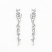 Crystal Dangle Earrings for Bridal Wear – crystal earrings, side detail
