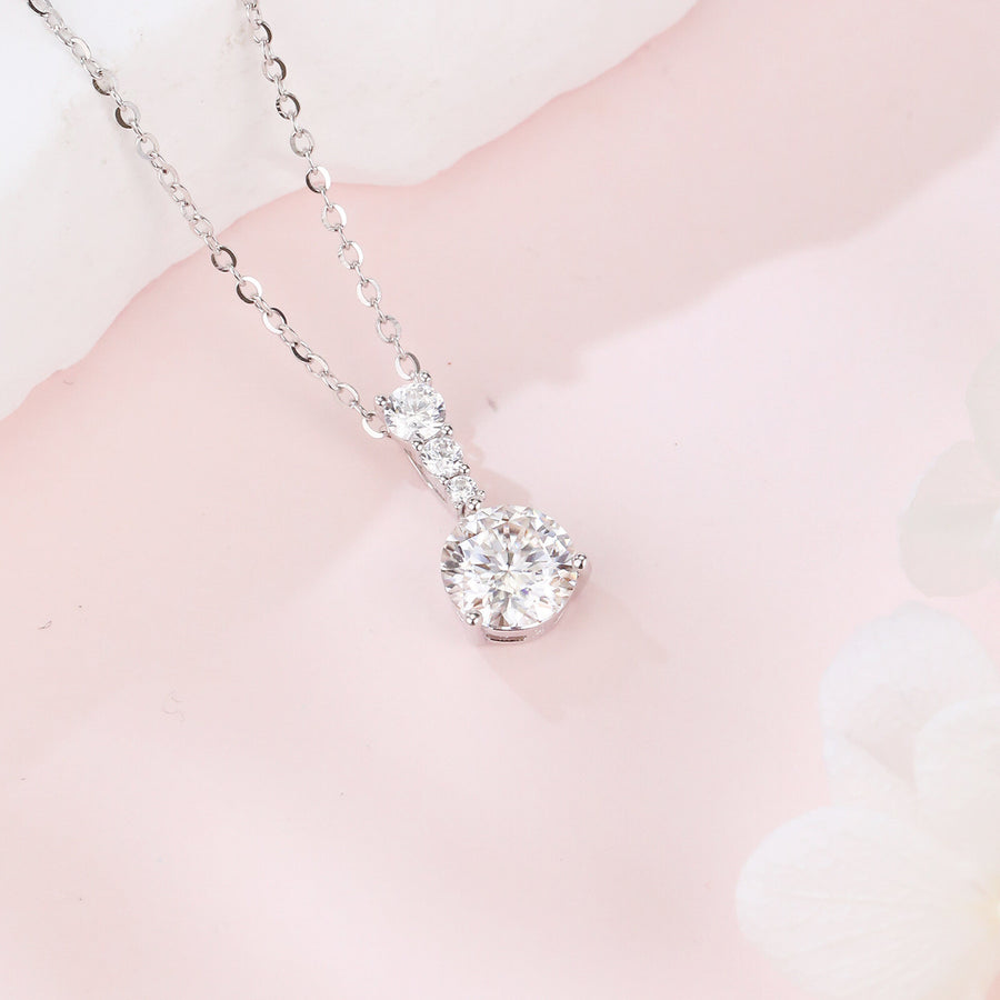 Triple Sparkling stone Graduated Necklace – sparkling stone necklace