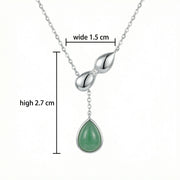 Teardrop Jadeite Pendant Necklace – jade necklace