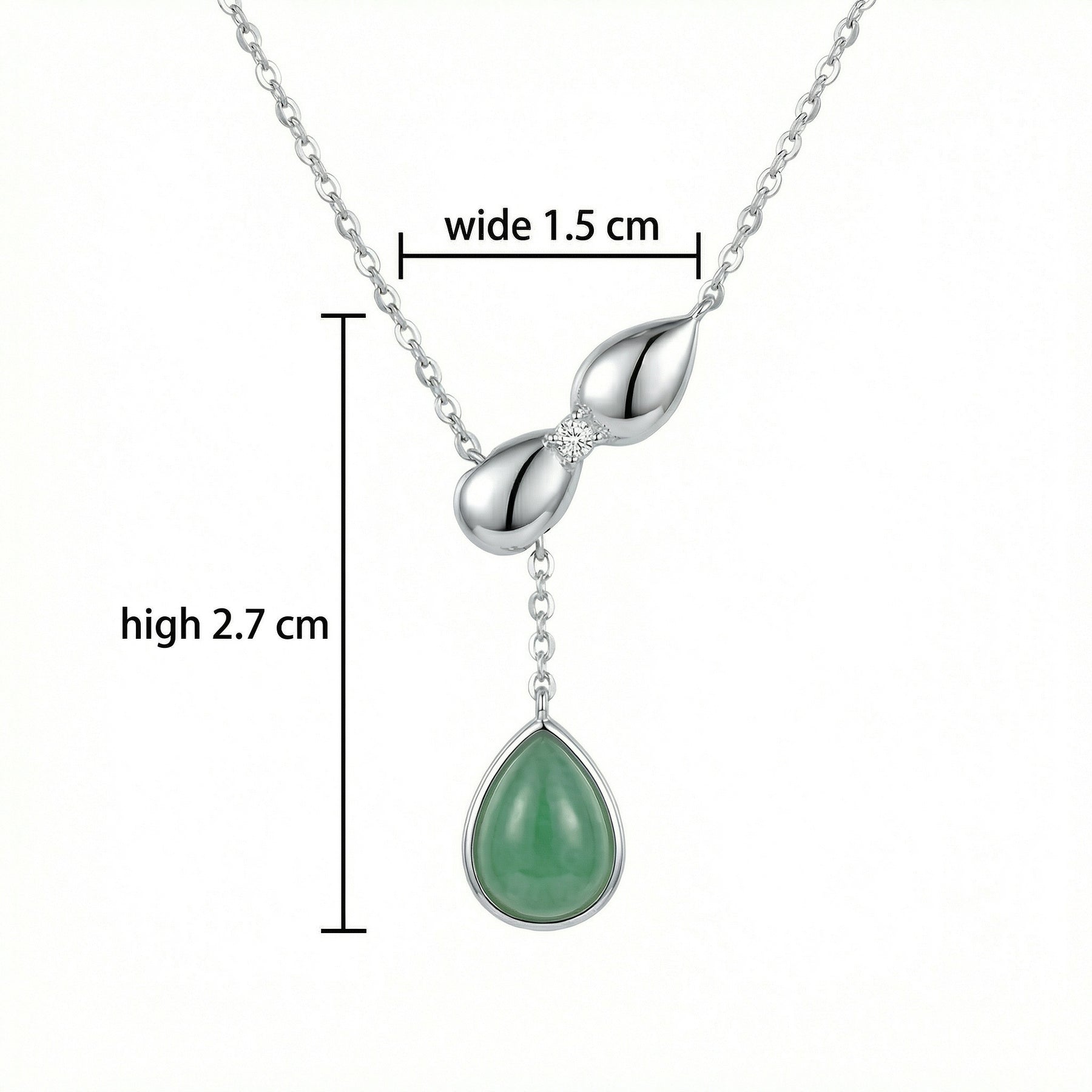 Teardrop Jadeite Pendant Necklace – jade necklace