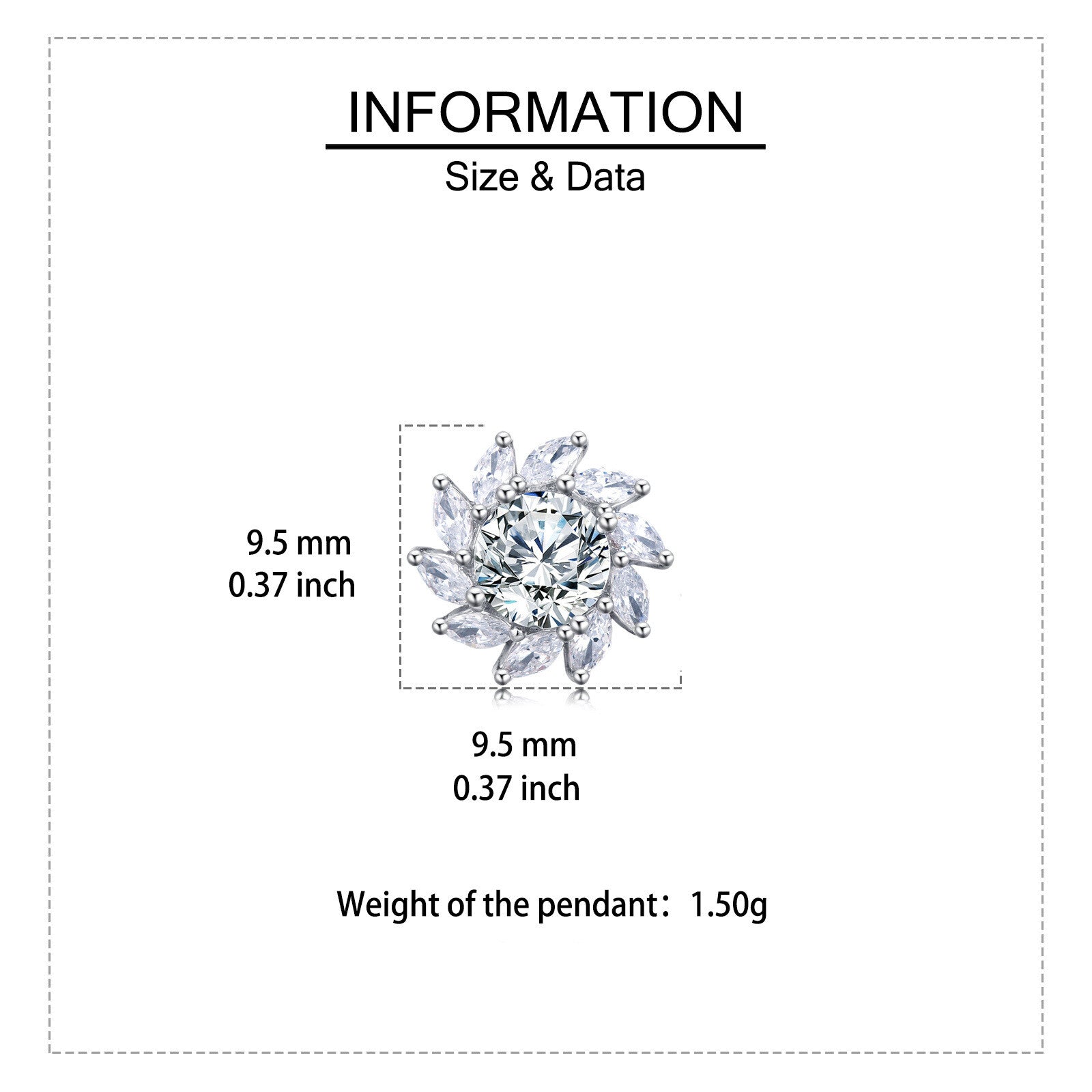Floral Sparkling stone Sunburst Earrings – sparkling stone earrings, close-up