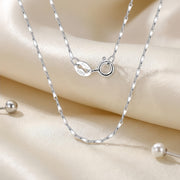 Italian Uniform Link Chain Necklace – sterling silver necklace