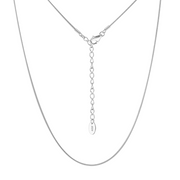 Snake Chain Necklace – sterling silver necklace, close-up