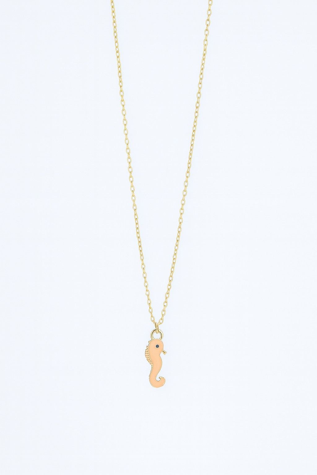 Stainless Steel Enamel Seahorse Necklace – stainless steel necklace